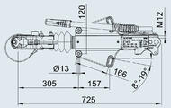 Тормоз наката ПРОФИ V-обр. 3000 кг с ЗУ для к.т. 1637 / 2051