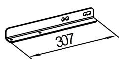 Передний кронштейн крепления правого крыла для лодочного прицепа МЗСА 1G-3G (уголок)